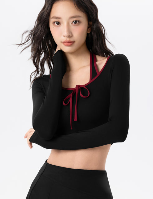 Outlined Crop Long SS654