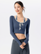 Outlined Crop Long SS654