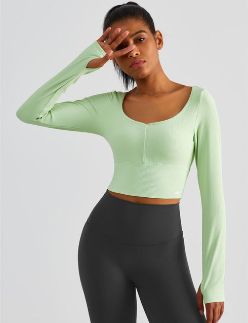 Cool Ribbed Crop Top SS1504